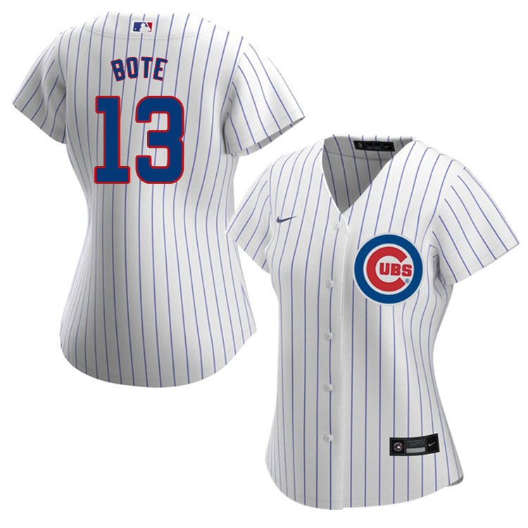 Nike Women #13 David Bote Chicago Cubs Baseball Jerseys Sale-White